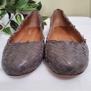 Coach | Gray Florence Woven Ballet Flats Sz 7B